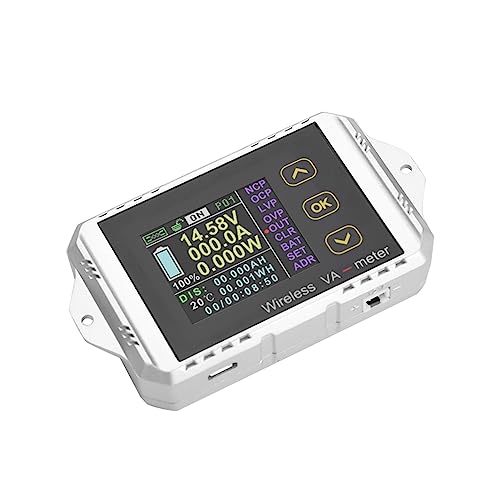 Watt Tester Test Watt Testing CC -Spannung Wireless mit Temperaturanzeige für -Projekte (Mehrwertsteuer-1050) von ViaGasaFamido
