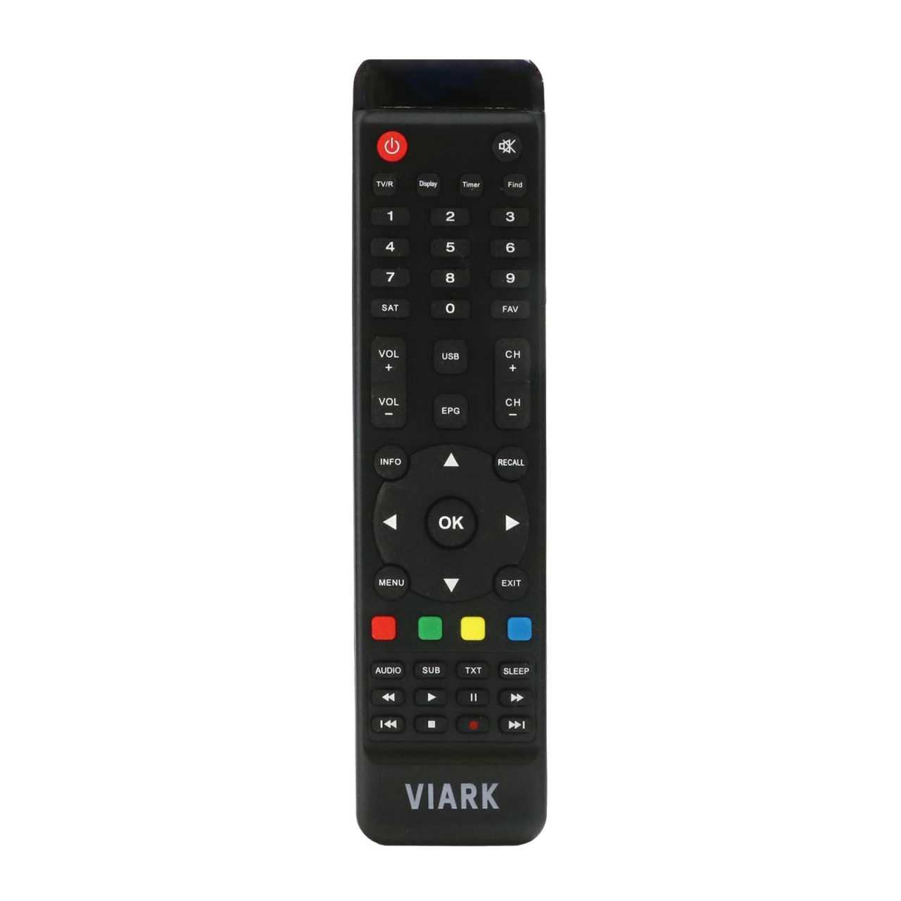 Original Viark Fernbedienung für Vuga & Viark Receiver Schwarz von Viark