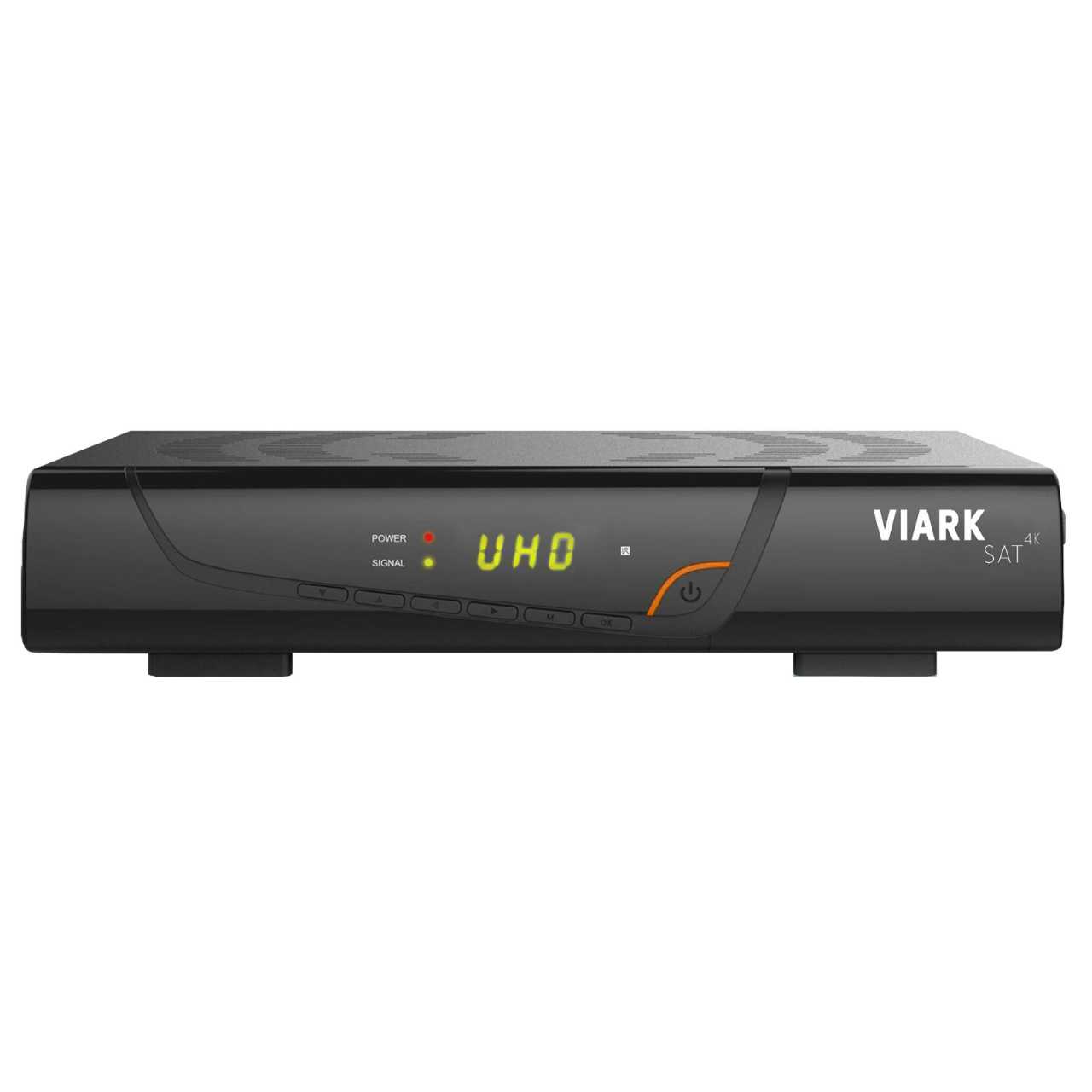 Viark Sat 4K UHD H.265 2160p DVB-S2X Multistream Receiver LAN WLAN Schwarz von Viark