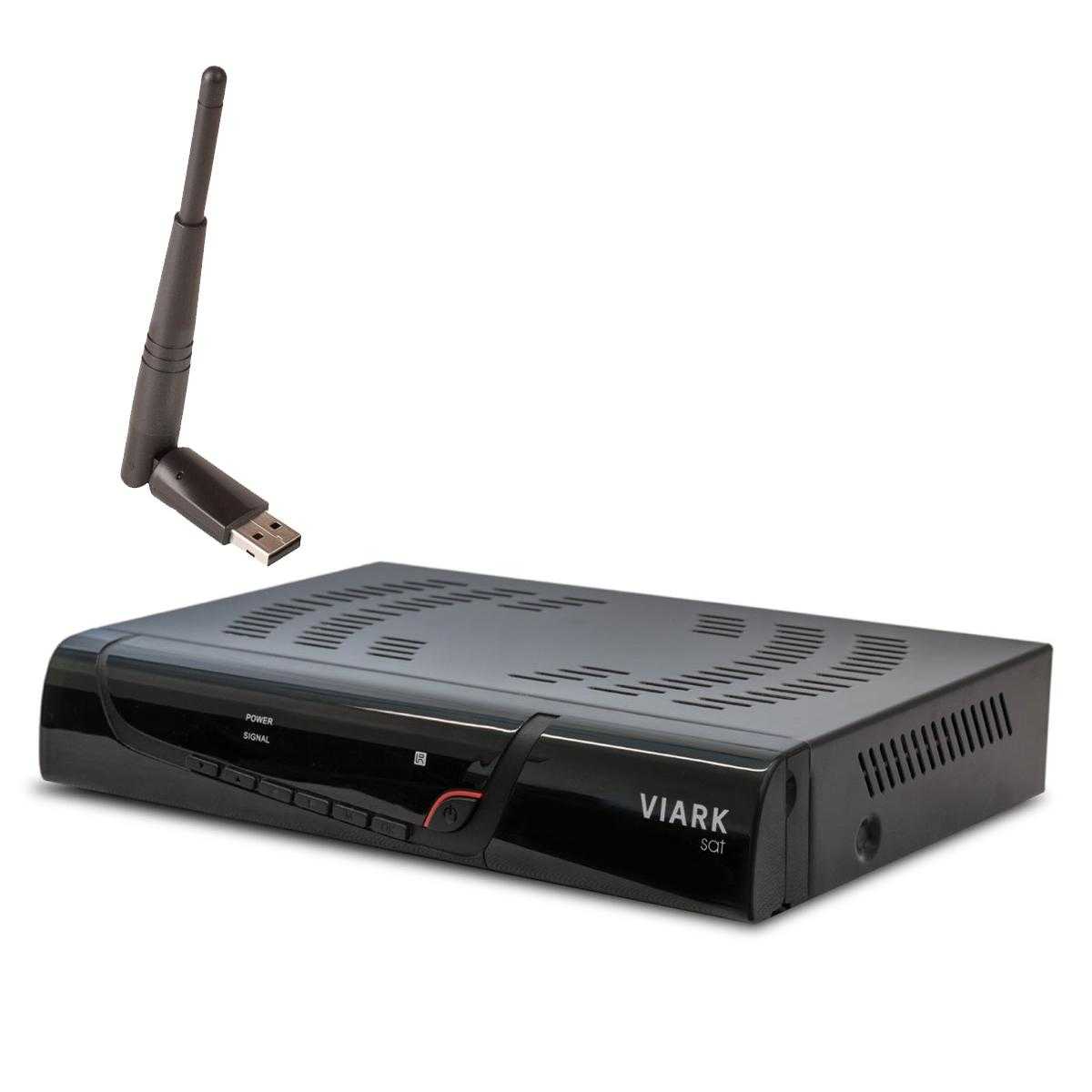Viark Sat Full HD Sat H.265 HEVC Receiver DVB-S2 IP 1080p WLAN Cardreader Schwarz Viark Sat Full HD Sat H.265 HEVC Receiver DVB-S2 IP 1080p WLAN Cardreader Schwarz von Viark