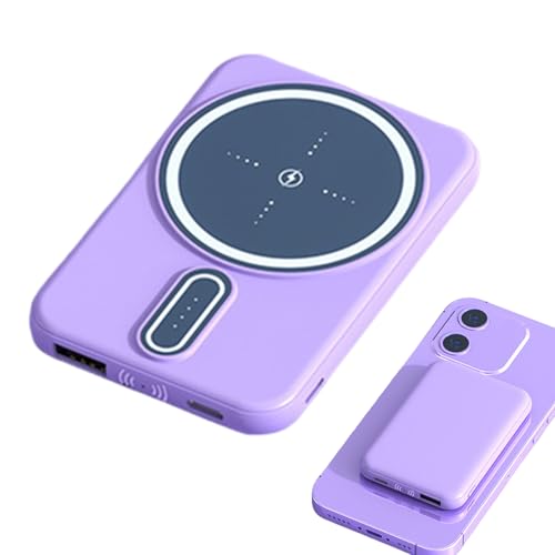 Magnetisches kabelloses tragbares Ladegerät – Kabelloses magnetisches Akkupack – Magnetisches kabelloses Ladegerät, Schnellladefunktion, tragbares 10.000-mAh-Ladegerät zum Aufladen Magnetisches kabelloses tragbares Ladegerät – Kabelloses magnetisches Akkupack – Magnetisches kabelloses Ladegerät, Schnellladefunktion, tragbares 10.000-mAh-Ladegerät zum Aufladen von Vibhgtf
