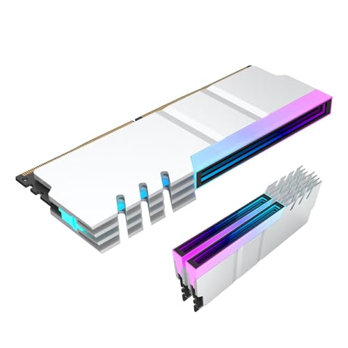RAM-Kühlweste für Computer, RAM-Kühler für Computer, 5 V Kühler mit adressierbarer LED, 3-poliger RAM-Heizkörper, Gehäuse-Kühlkörper RAM-Kühlweste für Computer, RAM-Kühler für Computer, 5 V Kühler mit adressierbarer LED, 3-poliger RAM-Heizkörper, Gehäuse-Kühlkörper von Vibhgtf
