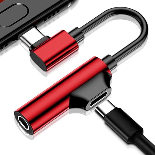 Vibhgtf Adapter für Kopfhörer und Ladegeräte Typ C-Audio-Adapter Typ C auf 3,5 Audio für Kopfhörer | Musik hören und aufladen zwei in Vibhgtf Adapter für Kopfhörer und Ladegeräte Typ C-Audio-Adapter Typ C auf 3,5 Audio für Kopfhörer | Musik hören und aufladen zwei in von Vibhgtf