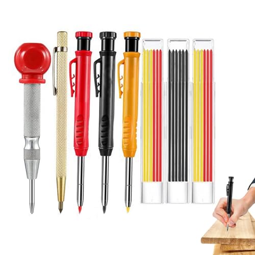 Vibhgtf Mechanikerstift-Set: Multifunktionaler Zimmermannsbleistift | Umfangreiche Verwendung für , Bauarbeiter und Handwerker Bastelarbeiten auf Holz und Karton von Vibhgtf