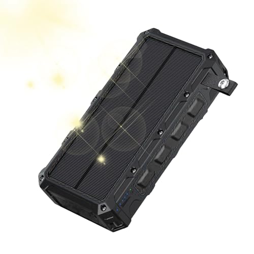 Zonne-energie powerbank - Draagbare zonne-energie oplader, draagbare USB-oplader | Snel opladen buitenshuis met zaklamp. 4 uitgangen voor smartphones, tablets en meer, te gebruiken voor thuisonderwijs Zonne-energie powerbank - Draagbare zonne-energie oplader, draagbare USB-oplader | Snel opladen buitenshuis met zaklamp. 4 uitgangen voor smartphones, tablets en meer, te gebruiken voor thuisonderwijs von Vibhgtf