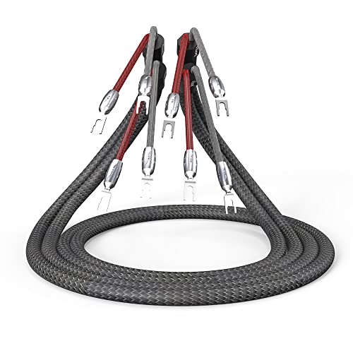 Viborg 2.5m High-End Lautsprecherkabel mit reinem Kupfer rhodiniert Kabelschuhe,Abschirmung aus 100% Kupferdraht,4N OFC sauerstofffreies Kupfer HiFi Lautsprecherkabel 16 Litzen 19,5AWG OFC-Kupfer Viborg 2.5m High-End Lautsprecherkabel mit reinem Kupfer rhodiniert Kabelschuhe,Abschirmung aus 100% Kupferdraht,4N OFC sauerstofffreies Kupfer HiFi Lautsprecherkabel 16 Litzen 19,5AWG OFC-Kupfer von Viborg