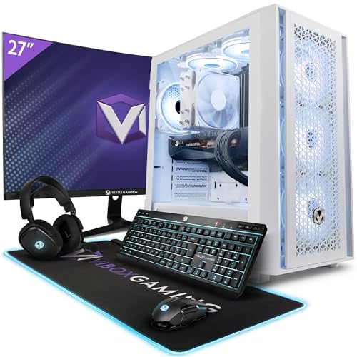 Vibox VIII-48 Gaming PC - 27" Monitor-Paket - Intel i9 11900KF Prozessor - RTX 4060 Ti OC 8GB Grafikkarte - 32GB RAM - 1TB NVMe M.2 SSD - 850W PSU - Windows 11 - WiFi von Vibox