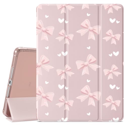 Schutzhülle für iPad Air 6. Generation 27,9 cm (11 Zoll) M2 2024/iPad Air 5. 2022/4. 2020 Generation 27,7 cm (11 Zoll), niedliche Schleife, Stifthalter, transparente Rückseite und dreifach gefaltete von VibrantFruitique
