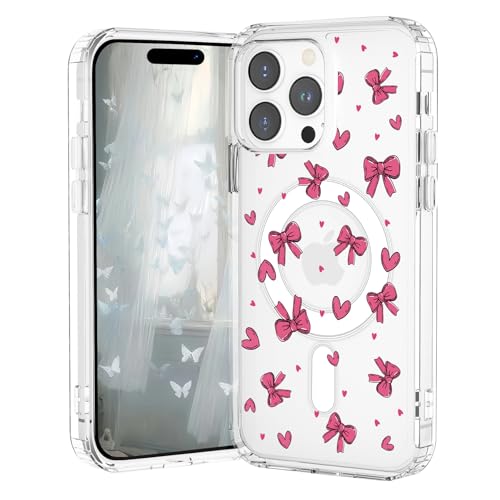 VibrantFruitique Magnetische transparente Schutzhülle für iPhone 14 Pro Max, niedliche, lustige Schleife, kompatibel mit MagSafe, weiches TPU, stoßfest, mit integriertem Magnetring, für Damen und VibrantFruitique Magnetische transparente Schutzhülle für iPhone 14 Pro Max, niedliche, lustige Schleife, kompatibel mit MagSafe, weiches TPU, stoßfest, mit integriertem Magnetring, für Damen und von VibrantFruitique