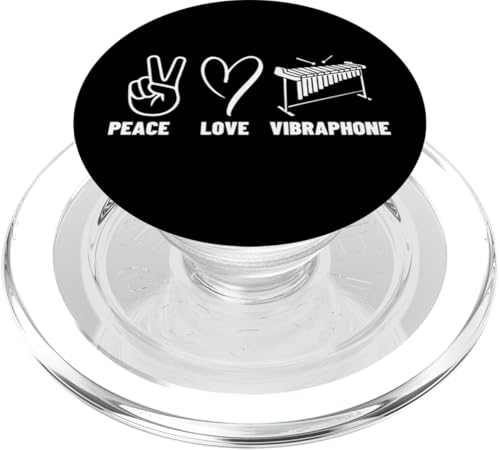 Peace Love Vibraphone Herren Damen Vibraphone Player PopSockets PopGrip für MagSafe Peace Love Vibraphone Herren Damen Vibraphone Player PopSockets PopGrip für MagSafe von Vibraphone Gifts for Vibraphonist And Funny Vibist