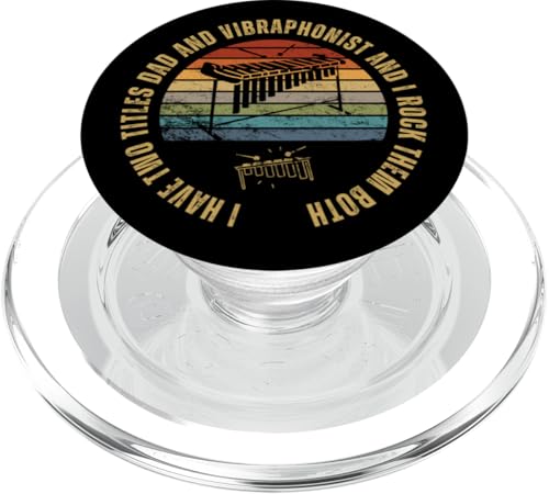Vibraphonist And Dad Proud Funny Men-Vibraphon PopSockets PopGrip für MagSafe Vibraphonist And Dad Proud Funny Men-Vibraphon PopSockets PopGrip für MagSafe von Vibraphone Gifts for Vibraphonist And Funny Vibist
