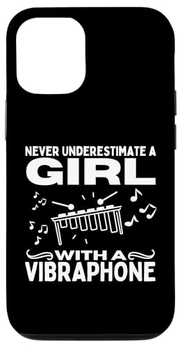 Vibraphonist Unterschätze niemals ein Mädchen mit einem Vibraphon Hülle für iPhone 12/12 Pro von Vibraphone Gifts for Vibraphonist And Funny Vibist