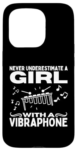 Vibraphonist Unterschätze niemals ein Mädchen mit einem Vibraphon Hülle für iPhone 15 Pro von Vibraphone Gifts for Vibraphonist And Funny Vibist