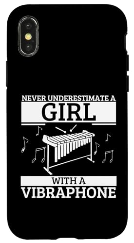 Vibraphonist Unterschätze niemals ein Mädchen mit einem Vibraphon Hülle für iPhone X/XS Vibraphonist Unterschätze niemals ein Mädchen mit einem Vibraphon Hülle für iPhone X/XS von Vibraphone Gifts for Vibraphonist And Funny Vibist