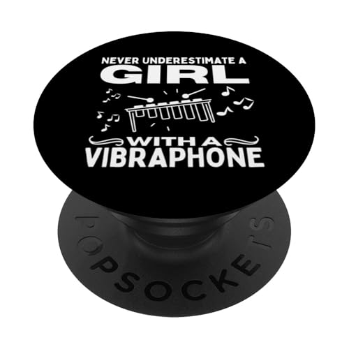 Vibraphonist Unterschätze niemals ein Mädchen mit einem Vibraphon PopSockets Klebender PopGrip Vibraphonist Unterschätze niemals ein Mädchen mit einem Vibraphon PopSockets Klebender PopGrip von Vibraphone Gifts for Vibraphonist And Funny Vibist