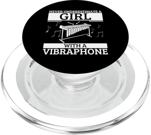 Vibraphonist Unterschätze niemals ein Mädchen mit einem Vibraphon PopSockets PopGrip für MagSafe von Vibraphone Gifts for Vibraphonist And Funny Vibist