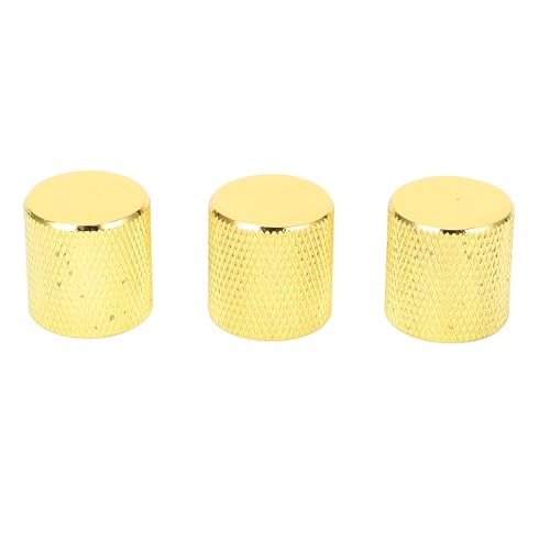 Vibrivio Gitarren-Lautstärkeregler-Set, elektronische Steuerknöpfe für LP-Gitarren A B Potentiometer, Gold-Finish, kompatibel mit Bass- und Gitarren-Lautstärkeregler, 3 Stück Vibrivio Gitarren-Lautstärkeregler-Set, elektronische Steuerknöpfe für LP-Gitarren A B Potentiometer, Gold-Finish, kompatibel mit Bass- und Gitarren-Lautstärkeregler, 3 Stück von Vibrivio