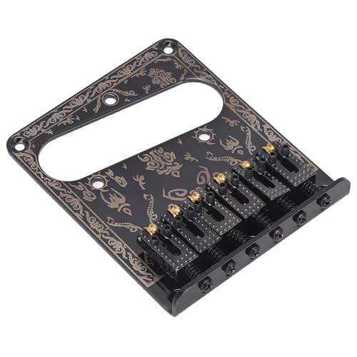 Vibrivio Gitarrenbrücke Saitenhalter Reversible Wrap Around Sattel Bridge Stop Saitenhalter für LP EPI Style E-Gitarren Silber Kompatibel mit verschiedenen Modellen Vibrivio Gitarrenbrücke Saitenhalter Reversible Wrap Around Sattel Bridge Stop Saitenhalter für LP EPI Style E-Gitarren Silber Kompatibel mit verschiedenen Modellen von Vibrivio