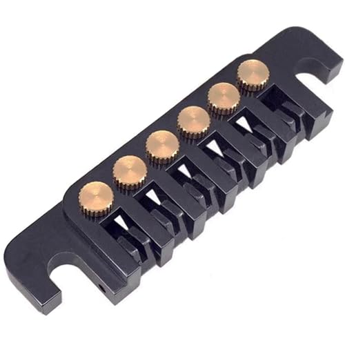Vibrivio LP E-Gitarre Tune-O-Matic Bridge Pull Plate Tail Piece Reversible String Code Roller Saddle Bridge TP-6 Kompatibel mit Les Paul/SG/ES/EPI, Gear Ersatzteil Vibrivio LP E-Gitarre Tune-O-Matic Bridge Pull Plate Tail Piece Reversible String Code Roller Saddle Bridge TP-6 Kompatibel mit Les Paul/SG/ES/EPI, Gear Ersatzteil von Vibrivio