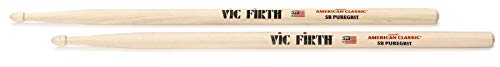 Vic Firth American Classic® Series Drumsticks - 5B PureGrit - Lacquer Free Finish with, Abrasive Wood Texture von Vic Firth
