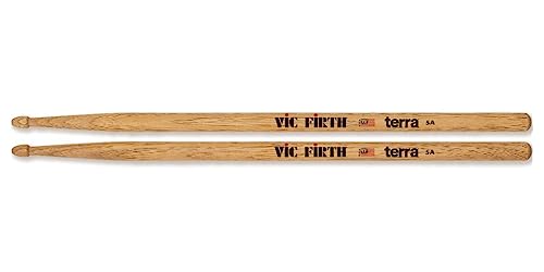 Vic Firth - American Classic® Terra Serie Trommelstöcke 5A - Amerikanisches Hickory – Holzspitze - 4 Paar Packung von Vic Firth