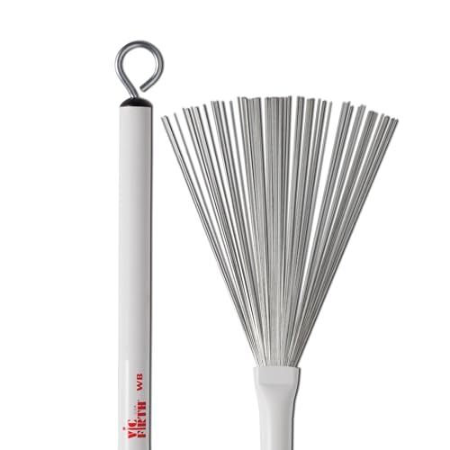 Vic Firth Retractable Wire Jazz Brushes - White von Vic Firth
