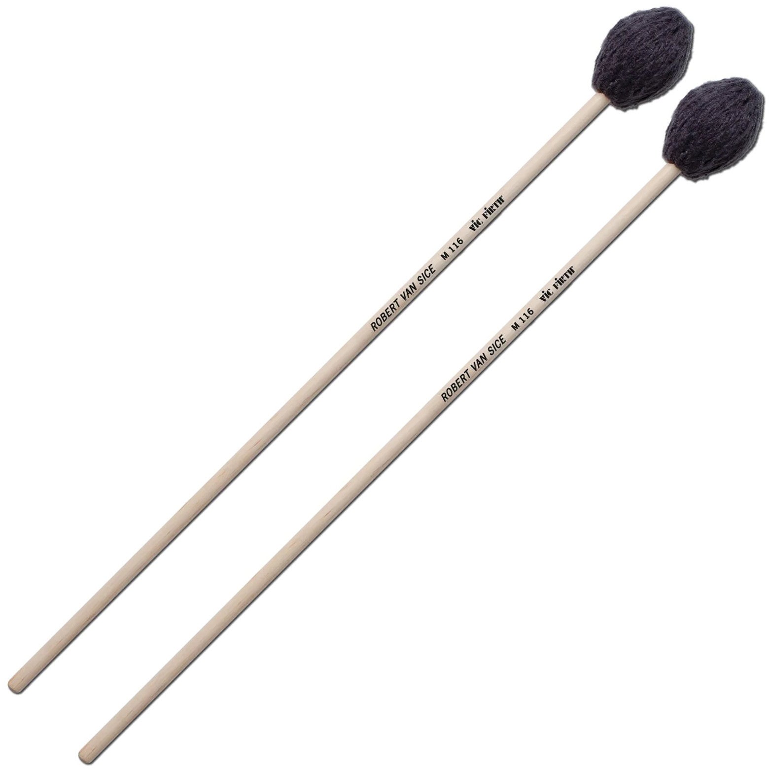 Vic Firth Robert Van Sice Signature Charcoal Gray Hard Mallets Vic Firth Robert Van Sice Signature Charcoal Gray Hard Mallets von Vic Firth