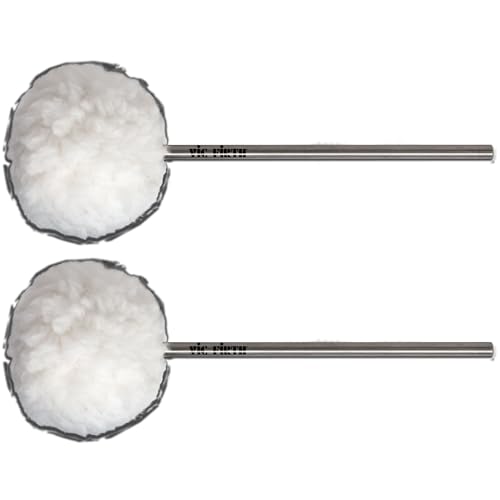 Vic Firth VicKick Bass Drum Beater - Medium Felt Core Covered with Fleece, Oval Head von Vic Firth