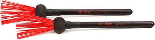 Vic Firth World Classic® Series - Cajon Bru-llet – Brush/Mallet Hybrid for Cajon - Black/Red von Vic Firth