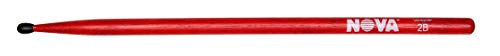 Vic Firth vf-n2bnr Nova 2B Nylon Tip Drum Sticks – Rot von Vic Firth