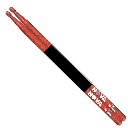 Vic Firth vf-n5br Nova 5B Wood Tip Drum Sticks – Rot von Vic Firth