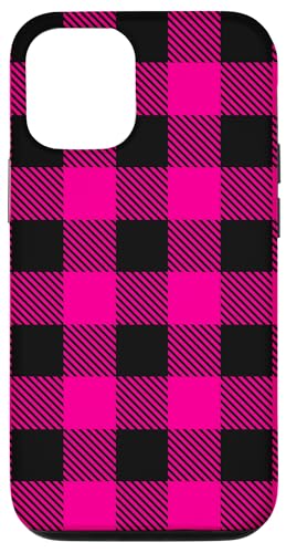 Pink Schwarz Vintage Karo Muster Vichy Hülle für iPhone 12/12 Pro Pink Schwarz Vintage Karo Muster Vichy Hülle für iPhone 12/12 Pro von Vichy Check Pattern Style Art