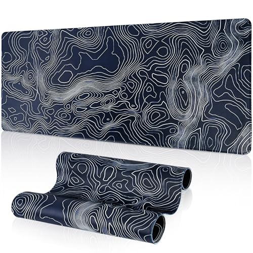 Vicloon Gaming Mauspad, XXL 800 x 300 mm Artistic Curve Mousepad Groß, Tischunterlage Large Size, Wasserdicht Großes & Rubber Base Mauspad, für Büro Computer, Tastatur und Maus - Schwarz Vicloon Gaming Mauspad, XXL 800 x 300 mm Artistic Curve Mousepad Groß, Tischunterlage Large Size, Wasserdicht Großes & Rubber Base Mauspad, für Büro Computer, Tastatur und Maus - Schwarz von Vicloon