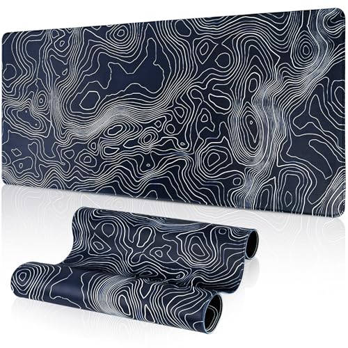 Vicloon Gaming Mauspad, XXL 900 x 400 mm Artistic Curve Mousepad Groß, Tischunterlage Large Size, Wasserdicht Großes & Rubber Base Mauspad, für Büro Computer, Tastatur und Maus - Schwarz Vicloon Gaming Mauspad, XXL 900 x 400 mm Artistic Curve Mousepad Groß, Tischunterlage Large Size, Wasserdicht Großes & Rubber Base Mauspad, für Büro Computer, Tastatur und Maus - Schwarz von Vicloon