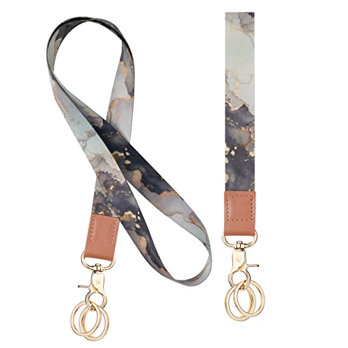 Vicloon Schlüsselbänder mit Schlüsselbund, Umhängeband und Schlüsselband Kurz, Neck Lanyard Strip, für Schlüssel, ID Badge Card Holder, Mobile Handys Telefon, Zweiseitiger Druck in Voller Farbe von Vicloon