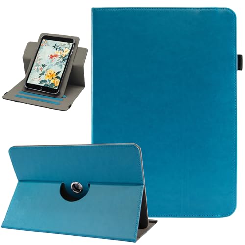 Universal 10 10,1 Zoll Tablet-Hülle, Viclowlpfe 360 Grad drehbarer Multi-Winkel Betrachtungsständer PU Leder Hülle für 9,6-11 Zoll Android Tablet, Blau Universal 10 10,1 Zoll Tablet-Hülle, Viclowlpfe 360 Grad drehbarer Multi-Winkel Betrachtungsständer PU Leder Hülle für 9,6-11 Zoll Android Tablet, Blau von Viclowlpfe