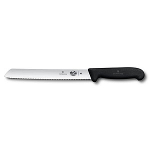 VICTORINOX Brotmesser Fibrox silber, Klinge: 21,0 cm von Victorinox