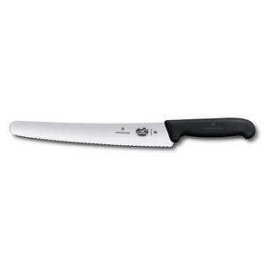 VICTORINOX Brotmesser Fibrox silber, Klinge: 26,0 cm von Victorinox