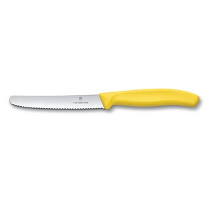 VICTORINOX Gemüsemesser Swiss Classic silber, gelb glatt von Victorinox