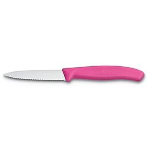 VICTORINOX Gemüsemesser Swiss Classic silber, pink glänzend, Klinge: 8,0 cm von Victorinox