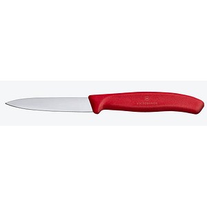 VICTORINOX Gemüsemesser Swiss Classic silber, rot, Klinge: 8,0 cm von Victorinox