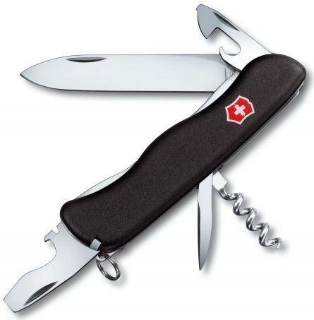 Victorinox Picknicker - Messer mit Feststellklinge - Multi-Tool-Messer - Clippunkt - Polyamid - Schwarz - 11 Werkzeug (0.8353.3) von Victorinox