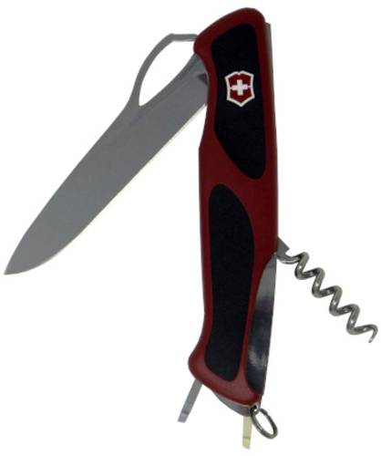 Victorinox RangerGrip 0.9523.MC Schweizer Taschenmesser Anzahl Funktionen 5 Rot, Schwarz von Victorinox