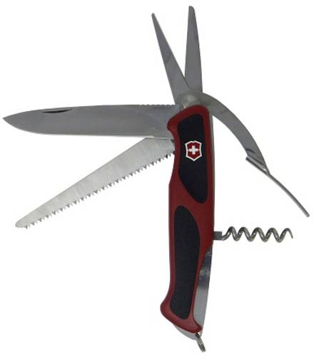 Victorinox RangerGrip 71 0.9713.C Schweizer Taschenmesser Anzahl Funktionen 7 Schwarz, Rot von Victorinox