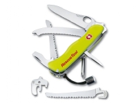 Victorinox Rescue Tool, Messer mit Feststellklinge, Multi-Tool-Messer, Spey-Punkt, Edelstahl, Polyamid, Gelb von Victorinox