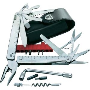 Victorinox Schweizer Taschenmesser SwissTool Plus I mit Leder-Etui 3.0338.L (3.0338.L) von Victorinox