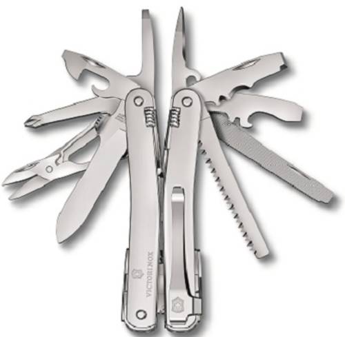 Victorinox Swiss Tool Spirit MX Clip 3.0224.MKB1 Multitool Anzahl Funktionen 24 Silber von Victorinox