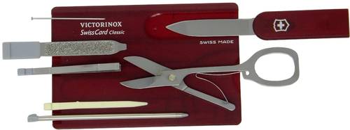 Victorinox SwissCard 0.7100.T Taschenwerkzeug-Set Anzahl Funktionen 10 Rubin-Rot von Victorinox