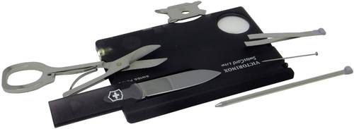 Victorinox SwissCard Lite 0.7333.T3 Taschenwerkzeug-Set Anzahl Funktionen 13 Onyx (transparent) von Victorinox