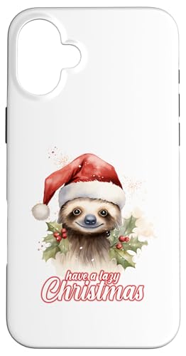 Have A Lazy Christmas - Xmas Happy Holiday Faultier Hülle für iPhone 16 Plus Have A Lazy Christmas - Xmas Happy Holiday Faultier Hülle für iPhone 16 Plus von Victory Thru Vision